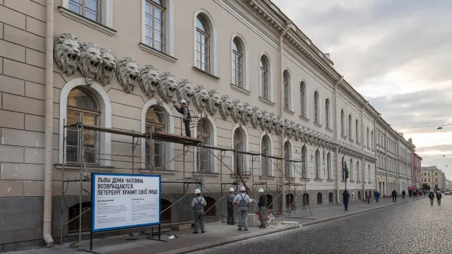 Львы Дома Чаплина возвращаются. Петербург хранит своё лицо